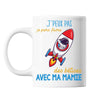 Mug Bêtises avec Mamie Astronaute Fusée - Planetee