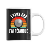 Mug J'peux pas pétanque vintage - Planetee