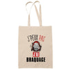 Sac Tote Bag J'peux pas braquage beige - Planetee