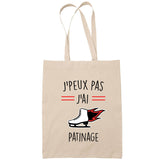 Sac Tote Bag J'peux pas Patinage beige - Planetee