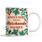 Tasse Noël Marchande femme Beige - Planetee