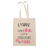 Tote Bag Lysiane Meilleure Maman - Planetee