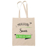 Tote Bag Meilleure Soeur de tous les temps - Planetee