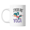 Mug Yoga j'peux pas Blanc - Planetee