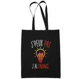 Sac Tote Bag Finance Je peux pas Noir - Planetee