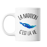 Mug Natation c'est la vie Nageur et Nageuse - Planetee