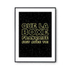 Affiche boxe française soit avec toi - Planetee