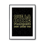 Affiche boxe française soit avec toi - Planetee