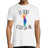 T-shirt homme golf c'est la vie - Planetee