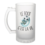 Chope de bière Foot c'est la vie Football - Planetee