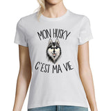 T-shirt femme husky c'est la vie - Planetee