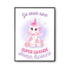 Affiche Meilleure Grande Soeur Licorne - Planetee