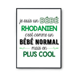 Affiche fier d'être Rhodanien - Planetee