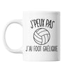 Mug Football gaelique j'peux pas Blanc - Planetee