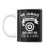 Mug Tir à l'arc Octogénaire Homme 80 ans - Planetee