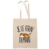 Sac Tote Bag tigre je le ferai demain beige - Planetee
