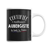 Mug Femme Aubergiste Meilleure de France | Tasse Noire métier - Planetee
