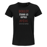 T-shirt femme Etudier Les Reptiles C'est ma Routine - Planetee