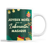 Tasse Noël Laborantin homme Vert - Planetee