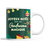 Tasse Noël Gendarme femme Vert - Planetee