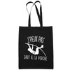 Sac Tote Bag Saut À La Perche Je peux pas Noir - Planetee