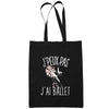 Sac Tote Bag Ballet Danse Classique Je peux pas Noir - Planetee