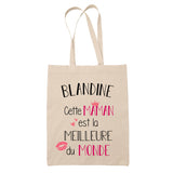 Tote Bag Blandine Meilleure Maman - Planetee