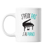 Mug Piano j'peux pas Blanc - Planetee