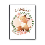 Affiche Camille Bébé d'amour Renard - Planetee