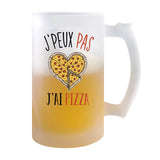 Chope de bière Pizza j'peux pas - Planetee