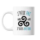 Mug Breton j'peux pas Blanc - Planetee