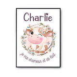 Affiche Charlie Amour et Biberon de Lait Vache - Planetee