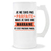 Chope de bière Marraine Parfaite - Planetee