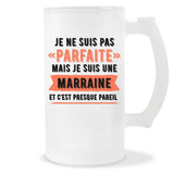 Chope de bière Marraine Parfaite - Planetee