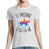 T-shirt femme dressage c'est la vie - Planetee