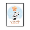 Affiche Gaspard bébé Panda Roi des Câlins - Planetee