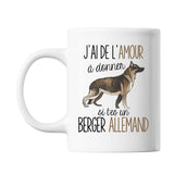 Mug Amour à donner Berger Allemand - Planetee