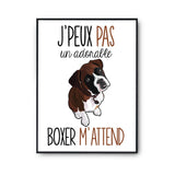 Affiche J'peux pas Boxer - Planetee