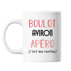 Mug Aviron C'est ma Routine Blanc - Planetee