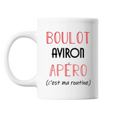 Mug Aviron C'est ma Routine Blanc - Planetee