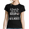 T-shirt Femme Hérisson | Je travaille dur - Planetee