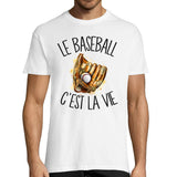 T-shirt homme baseball c'est la vie - Planetee