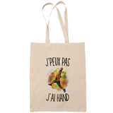 Sac Tote Bag J'peux pas Hand beige - Planetee