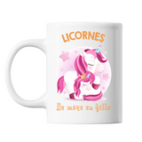 Mug Licornes de mère en fille - Planetee