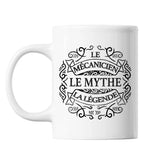 Mug Mécanicien Le Mythe la Légende blanc - Planetee