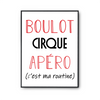 Affiche Cirque C'est ma Routine - Planetee