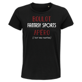 T-shirt femme Fantasy Sports C'est ma Routine - Planetee