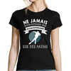 T-shirt femme patinage quarantenaire - Planetee