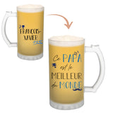 Chope de bière François-Xavier Meilleur Papa du Monde - Planetee