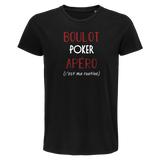 T-shirt homme Poker C'est ma Routine - Planetee